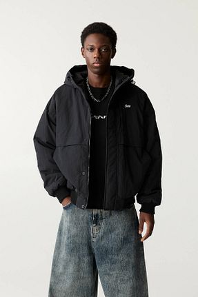 کاپشن مشکی مردانه رگولار Pull & Bear - کد 888816774