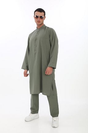 ست بالاتنه و پائین تنه خاکی مردانه بافتنی Suffa - کد 888817422