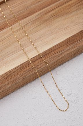 گردنبند استیل ( فولاد ) طلائی زنانه استیل ضد زنگ ESBAFLOR - کد 888822400
