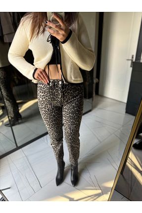 شلوار جین قهوه ای زنانه پاچه لوله تفنگی SHELA - کد 888829053