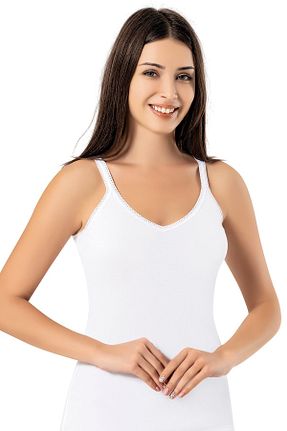 رکابی سفید زنانه بدون آستین ERDEM İÇ GİYİM - کد 88745358