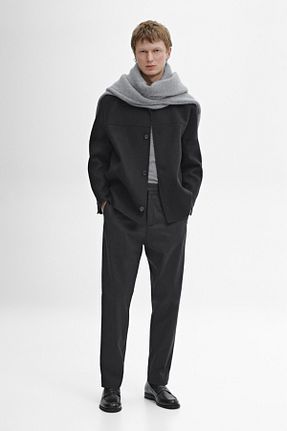 شلوار سرمه ای مردانه پنبه ای Massimo Dutti - کد 888832056
