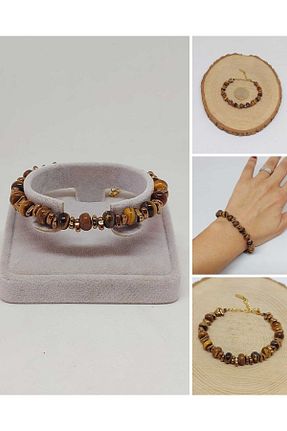 دستبند جواهر رنگی زنانه سنگ طبیعی Yasamtohumu - کد 898827837