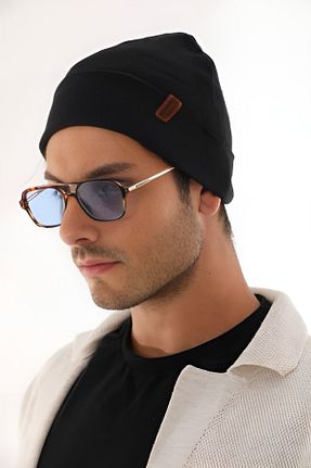 کلاه پشمی مشکی مردانه پنبه ای AyganStore - کد 888857121