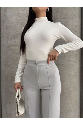 شلوار طوسی زنانه پارچه RESSHO - کد 888854149