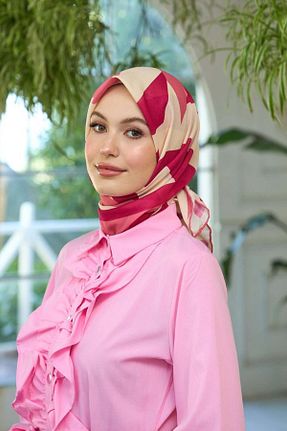 شال بژ زنانه پنبه ای İpekhan - کد 889669789
