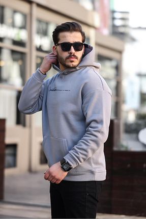 سوئیشرت طوسی مردانه رگولار Miron - کد 856902744