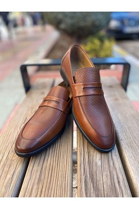 کفش کلاسیک قهوه ای مردانه چرم مصنوعی Fosco - کد 888886456