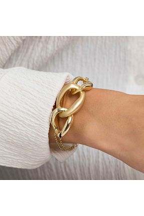 دستبند طلا زرد زنانه 14 عیار NİSERAJEWELLERY - کد 889676517