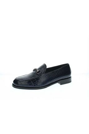 کفش لوفر سرمه ای مردانه پاشنه کوتاه (1 - 4 سانتی متر) GROZ STORE - کد 889676734