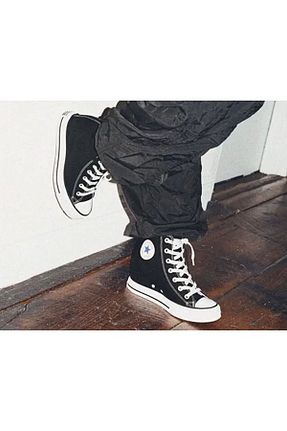 کفش اسنیکر مشکی زنانه بند دار Converse - کد 888885908