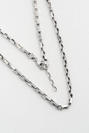 گردنبند استیل ( فولاد ) متالیک مردانه نقره So Chic - کد 888891331