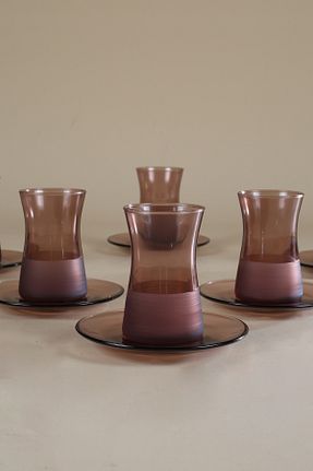 فنجان چای قهوه ای شیشه Rakle - کد 782373380