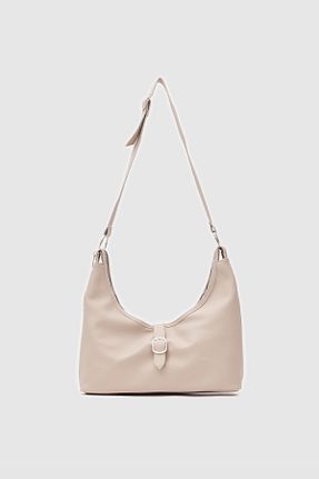 کیف دوشی بژ زنانه چرم مصنوعی Shule Bags - کد 888906329