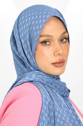 شال سرمه ای زنانه کرپ hijabchi - کد 888921269