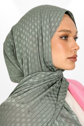 شال سبز زنانه کرپ hijabchi - کد 888921325