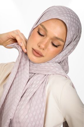 شال بژ زنانه کرپ hijabchi - کد 888921345