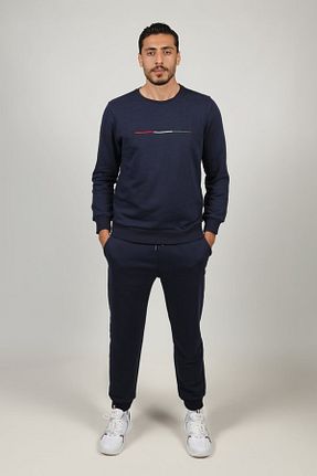 ست گرمکن سرمه ای مردانه پنبه ای Amedstore - کد 889688709