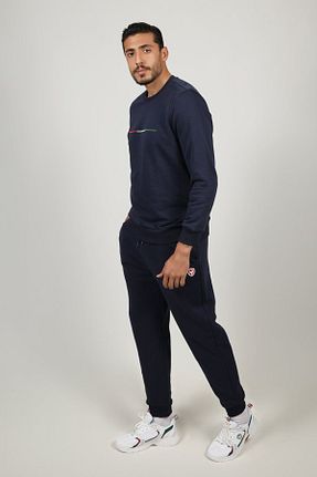 ست گرمکن سرمه ای مردانه پنبه ای Amedstore - کد 889688709