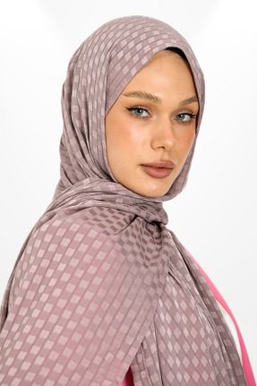 شال قهوه ای زنانه کرپ hijabchi - کد 888921147