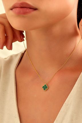 گردنبند نقره طلائی زنانه 925 عیار AcestesDesign - کد 888929730
