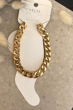 دستبند استیل (فولاد) طلائی استیل (فولاد) NKIE JEWELS - کد 889705411