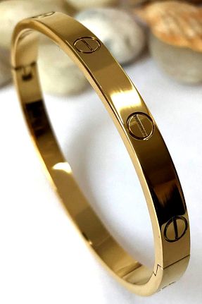 دستبند استیل (فولاد) طلائی زنانه استیل (فولاد) NKIE JEWELS - کد 888948402