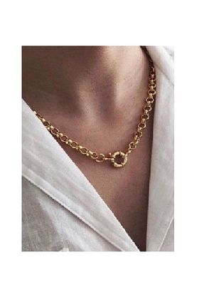 گردنبند استیل ( فولاد ) طلائی استیل (فولاد) NKIE JEWELS - کد 888946594