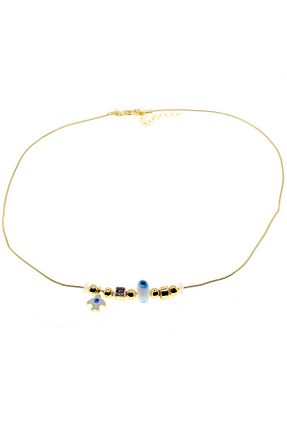 گردنبند استیل ( فولاد ) طلائی استیل (فولاد) NKIE JEWELS - کد 888946924