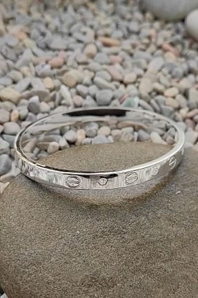 دستبند استیل (فولاد) طوسی استیل (فولاد) NKIE JEWELS - کد 888948860