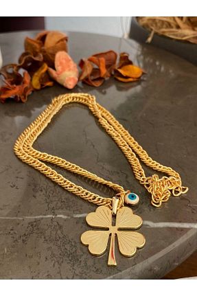 گردنبند استیل ( فولاد ) طلائی استیل (فولاد) NKIE JEWELS - کد 888947011
