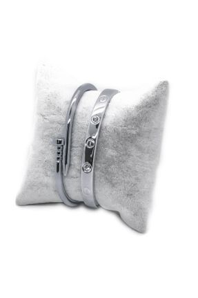 دستبند جواهر طوسی زنانه سنگ طبیعی X-Lady Accessories - کد 942579036