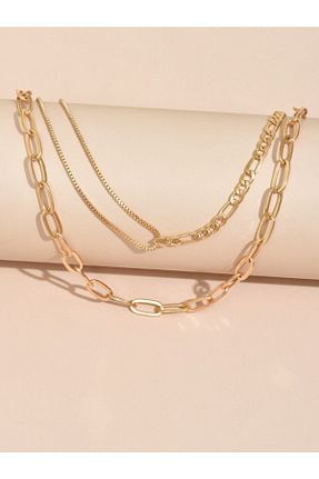 گردنبند استیل ( فولاد ) طلائی زنانه استیل (فولاد) NKIE JEWELS - کد 888945768