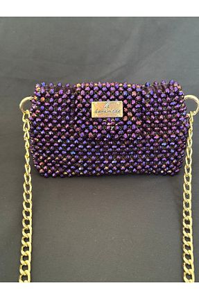 کیف دستی بنفش زنانه ابعاد کوچک begüm jewelery - کد 889708267
