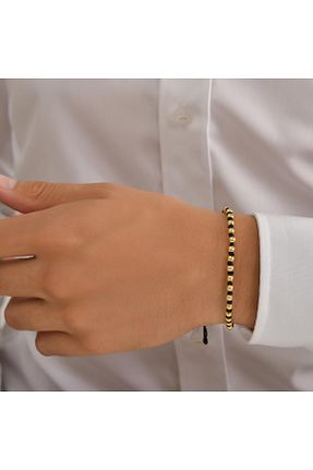 دستبند نقره طلائی زنانه 925 عیار Nusret Takı - کد 26457359