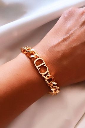 دستبند استیل (فولاد) طلائی زنانه استیل (فولاد) NKIE JEWELS - کد 888959532