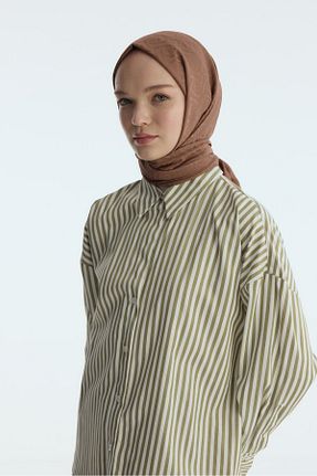 شال قهوه ای زنانه پنبه پلی استر MİRSOY SCARF - کد 888974450
