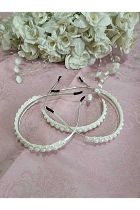تاج سفید زنانه مروارید shop - کد 888976368