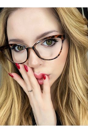 عینک محافظ نور آبی رنگی زنانه 56 HMG Aksesuar - کد 888974050