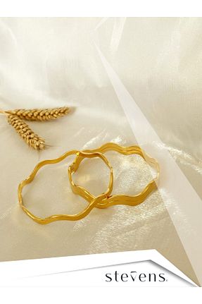 دستبند استیل (فولاد) طلائی زنانه استیل ضد زنگ STEVENS - کد 889716697