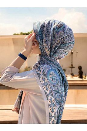 شال سبز زنانه پنبه ای Baştacı - کد 856082863