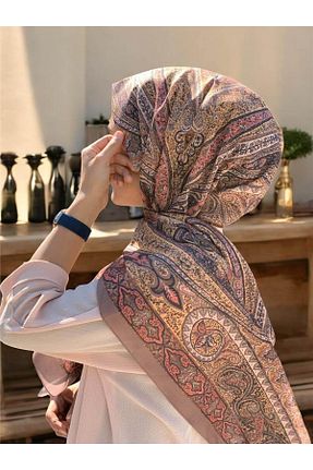 شال متالیک زنانه پنبه ای Baştacı - کد 856079945