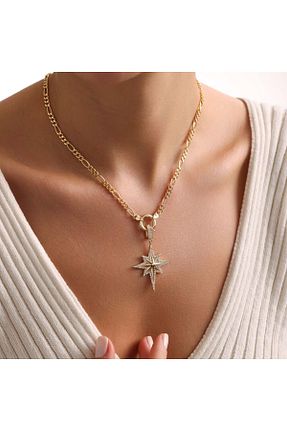 گردنبند طلا رنگی زنانه 14 عیار Sembol Gold - کد 889725405