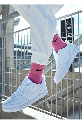 کفش اسنیکر سفید زنانه چرم اصل Nike - کد 746358456