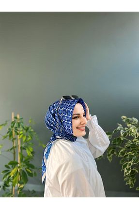 روسری سرمه ای پنبه پلی استر Onur - کد 889065095