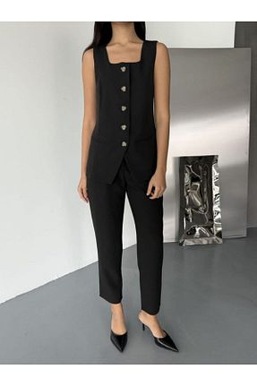 ست بالاتنه و پائین تنه مشکی زنانه بافتنی jennyfer garment - کد 889912847