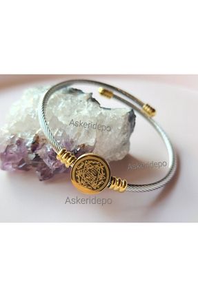 دستبند استیل (فولاد) طلائی زنانه استیل ضد زنگ Anatolia - کد 889101821