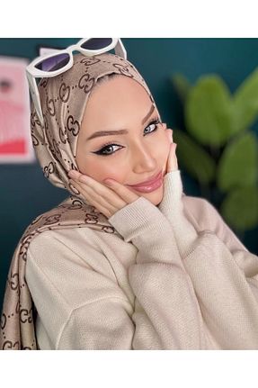 شال قهوه ای زنانه Genel Markalar - کد 889103781