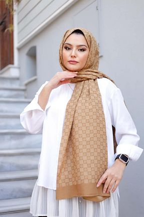 شال طلائی زنانه پلی استر Armine - کد 889092835
