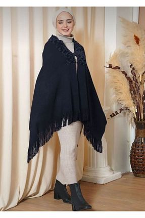 شال سرمه ای زنانه اکریلیک eslem butik - کد 853474763